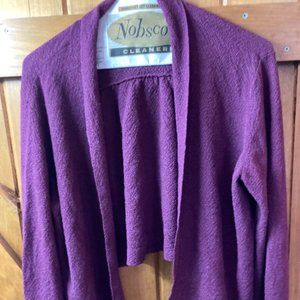 Eileen Fisher Cropped Wool Top Large